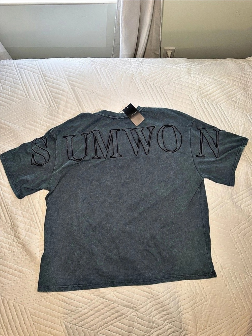 SUMWON Short Sleeve Tee in Gray Size Large NWT